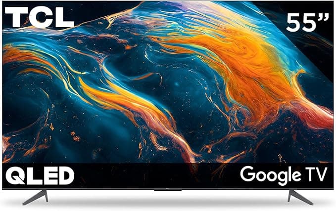 TCL Smart TV Pantalla 55" 55Q650G Google TV QLED Compatible con Alexa